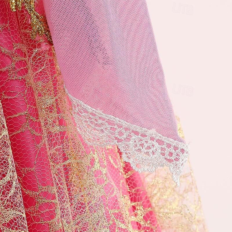 Sleeping Beauty Princess Cinderella Aurora Dress Cosplay Costume Outfits Cute Movie Cosplay for Girls' Kid's Children's Day Wedding Wedding Guest3