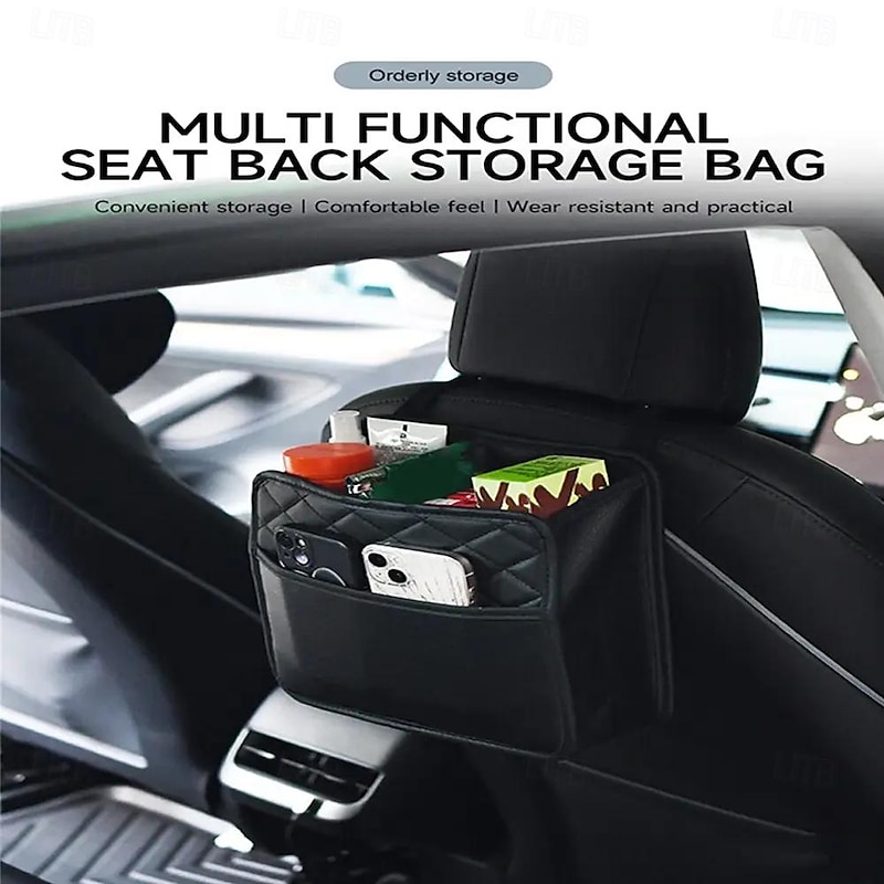 StarFire Car Storage Hanging Bag Car Seat Back Garbage Bag Car Seat Back Storage Box Multifunctional Storage Box4