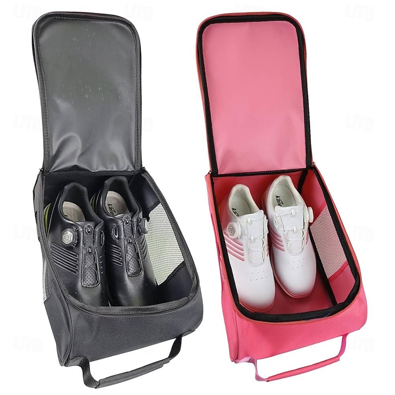 Golf Shoe Bag Travel Sports Shoes Bag For Women Men Portable Lightweight Shoe Storage Shoes Tote Bag Gifts Zippered Sport Shoe Bag2