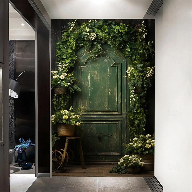 Wall Mural Wallpaper Mural Upperstairs Door Cover Porch Wall Covering Sticker Peel and Stick Removable PVC/Vinyl Material Self Adhesive/Adhesive Required Wall Decor for Living Room, Kitchen, Bathroom2