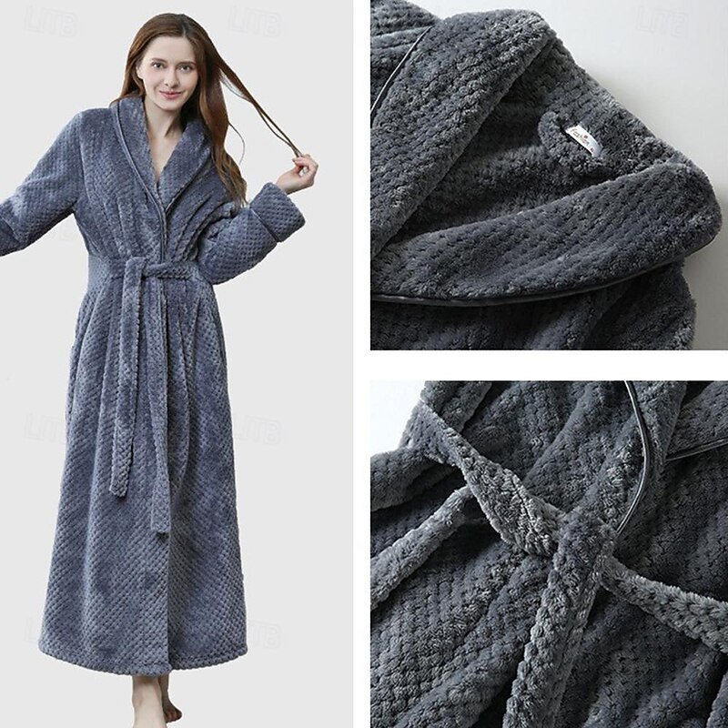 Adults' Solid Color Bathrobe Pajamas Nightwear Onesie Pajamas Kigurumi Pajamas Pajamas For Women's Dailywear Causal Cartoon2