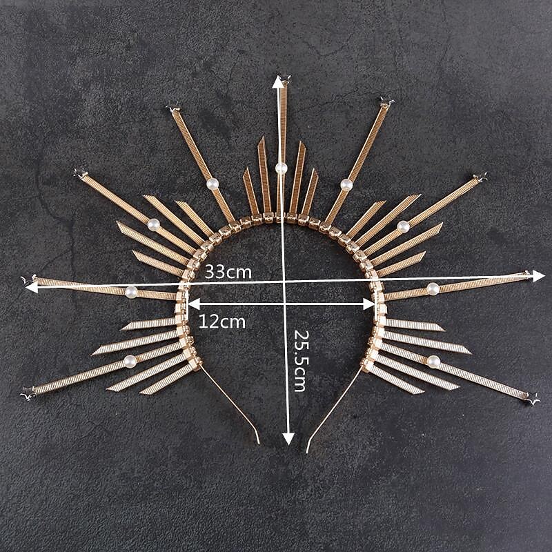 Retro Vintage Gothic Masquerade Headband Elven Fancy Dress Women's Fantasy Royal Masquerade Party / Evening Adults' Hair Band2