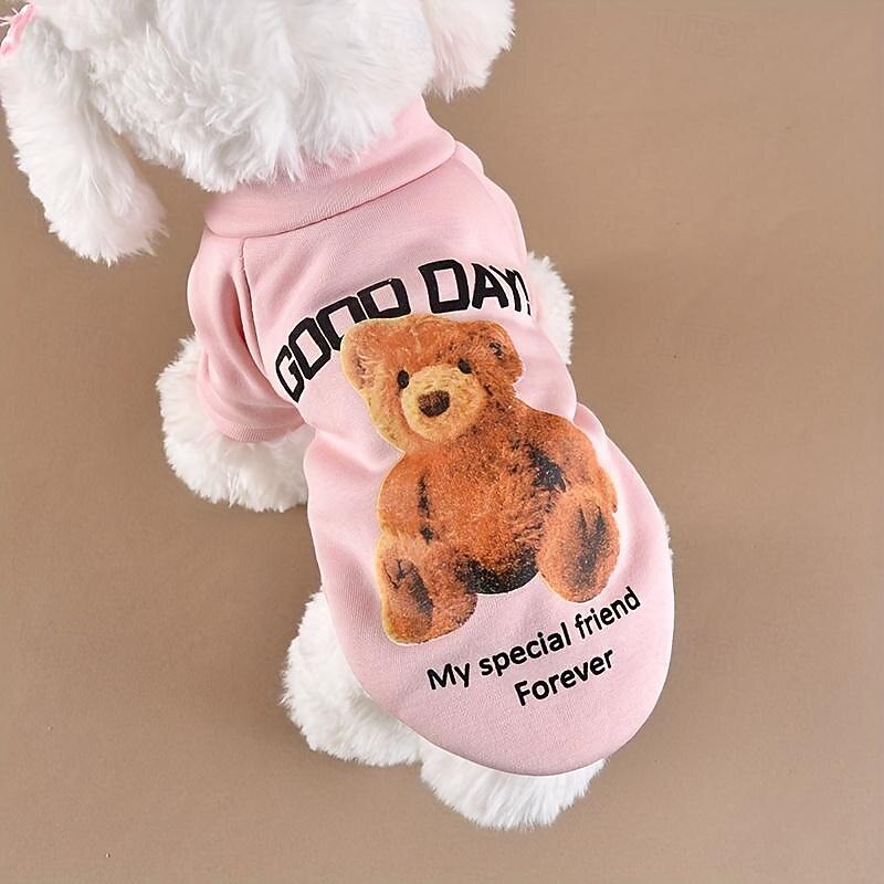 Dog Cat Sweatshirt Fashion Cute Winter Warm Soft Washable Comfortable Outdoor Sports Dog Clothing for Bichon Frise Poodle Pomeranian Baby Pet Papillon3