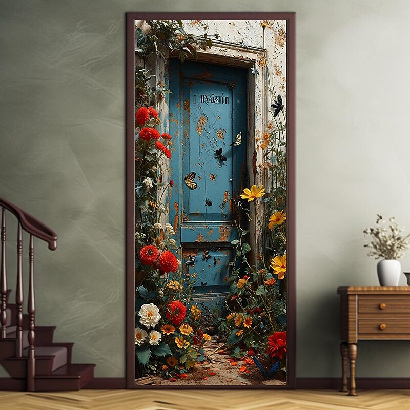 3D Painting Dreamcatcher Door Covers Door Tapestry Door Curtain Decoration Backdrop Door Banner for Front Door Farmhouse Holiday Party Decor Supplies4