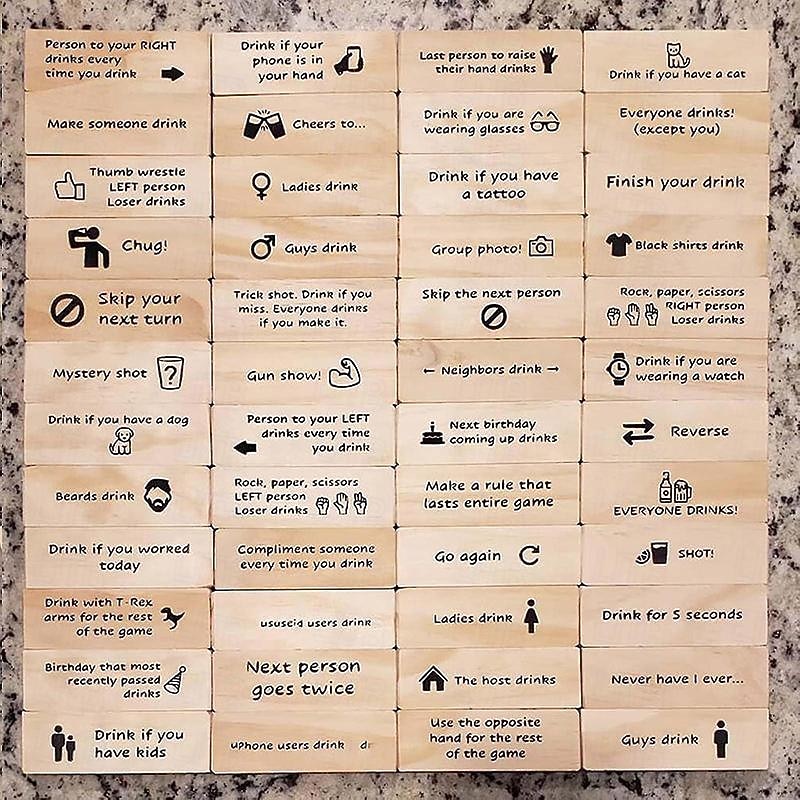 Drinking Game - Tumbling Tower Blocks Drinking Game 48PS 54PS2