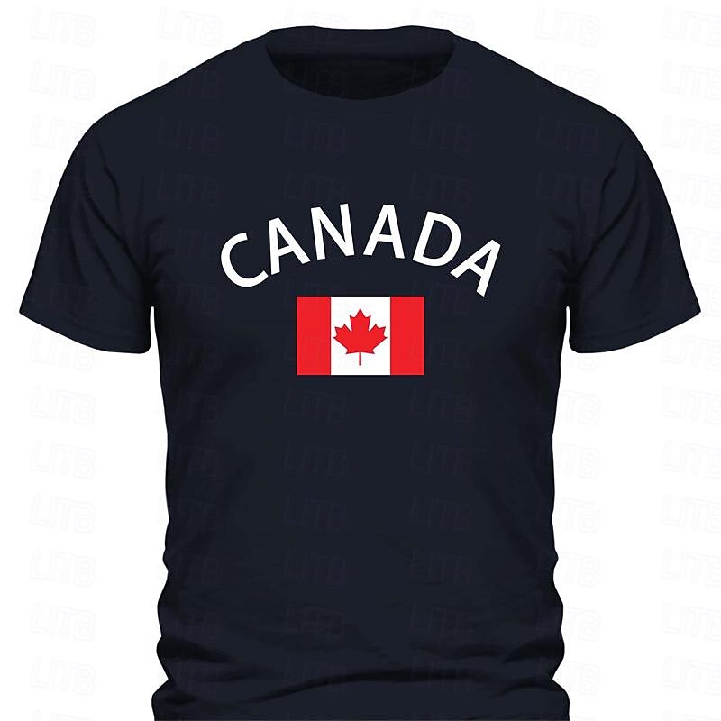 Men's Canada Flag Short Sleeve Graphic T-Shirt2