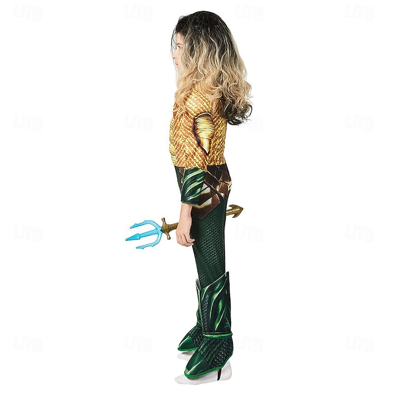 Aquaman and the Lost Kingdom Aquaman Cosplay Costume Cosplay Movie Cosplay for Boys Kid's Carnival Masquerade4