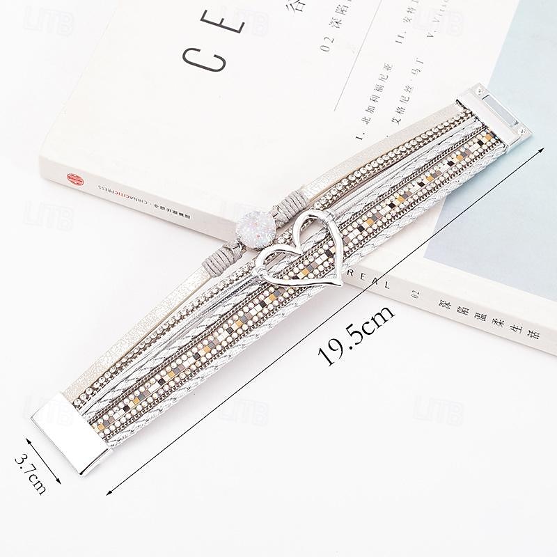 Bracelet Lolita Jewelry Retro Vintage Bohemian Boho PU Leather For Cosplay Men's Women's Costume Jewelry Fashion Jewelry3