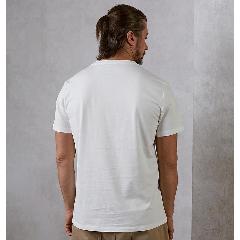 Men's Print T Shirt Tee Top 100% Cotton Short Sleeve Graphic Shirt White Gray Comfortable Tee Street Sports Outdoor Fashion Designer Clothing4