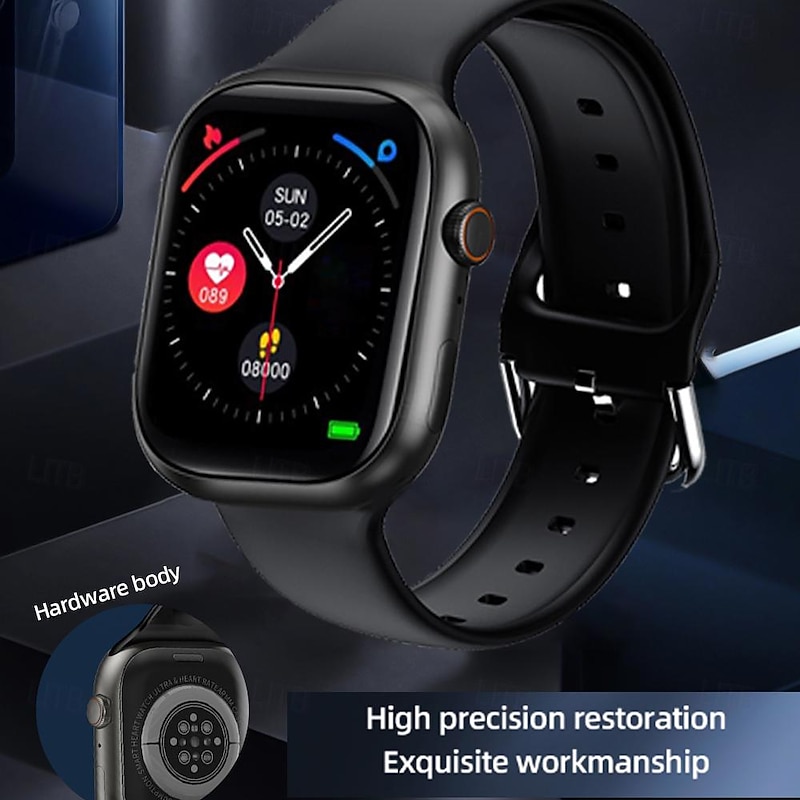 696 X9 Smart Watch 2.02 inch Smart Band Fitness Bracelet Bluetooth Pedometer Call Reminder Heart Rate Monitor Compatible with Android iOS Women Men Hands-Free Calls Message Reminder Custom Watch Face4