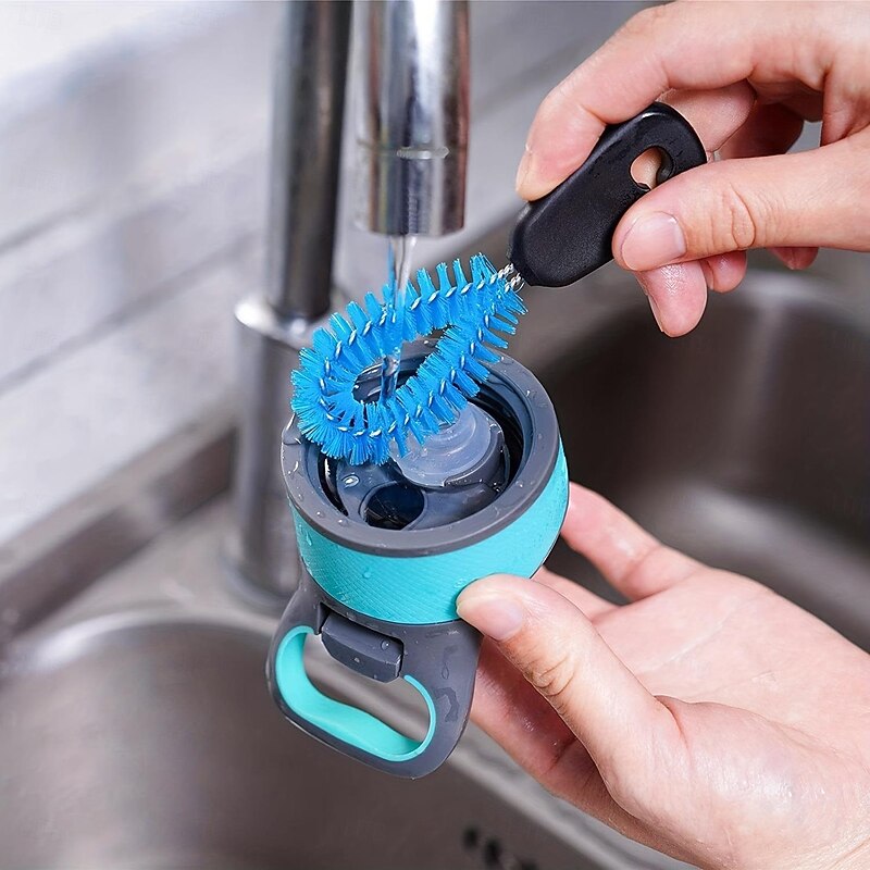 3-in-1 Water Bottle Cleaning Brush Set - Perfect for Narrow Neck Bottles, Sport Bottles, Coffee Mugs, Tumblers, and Flasks