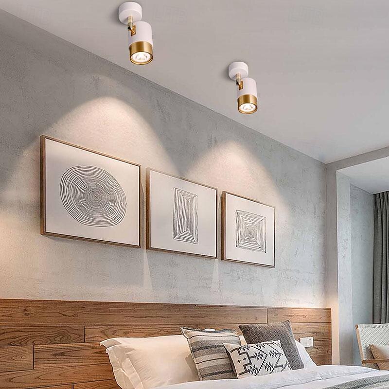 Aluminum Foldable Spot Light Ultra-Thin Surface Mounted Downlight Adjustable LED Ceiling Spot Lamps Anti-Glare Ceiling Lamps for Living Room Downlight High Brightness Ceiling Down Lighting3