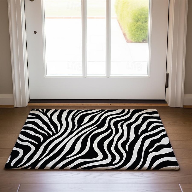 Abstract Line Doormat Floor Mats Washable Rugs Kitchen Mat Non-Slip Oil Proof Rug Indoor Outdoor Mat Bedroom Decor Bathroom Mat Entrance Rug4