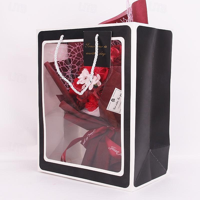 Women's Day Gifts Women's Day Mother's Day Gifts for Girls rose soap bouquet carnation bouquet giving practical gifts to female teachers Mother's Day Gifts for MoM4