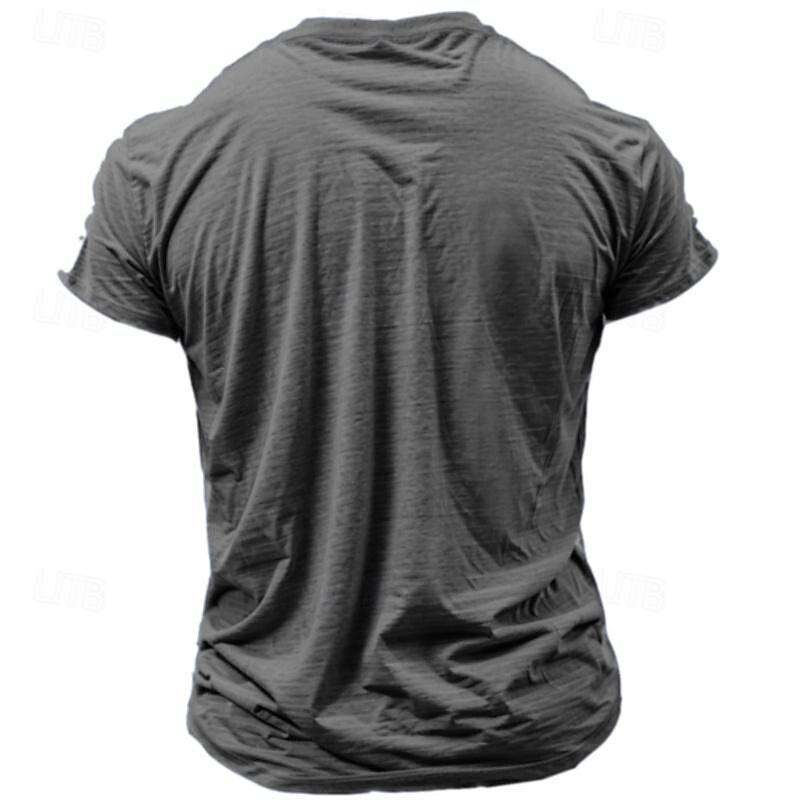 Men's Graphic T Shirt Short Sleeve T shirt 3D Print Crew Neck Shirt Retro Vintage Casual Street Style Sports Outdoor Holiday Going out Blue Brown Green Spring & Summer Clothing Apparel S M L XL 2XL2