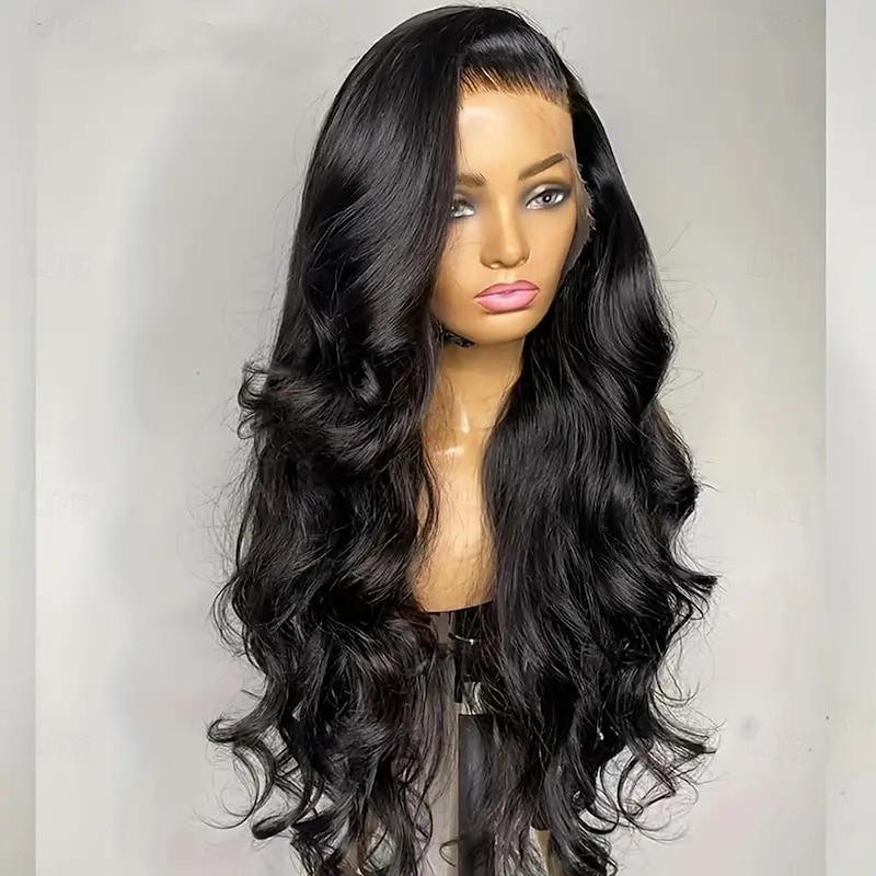 Natural Color 13*4 Front Lace Human Hair Wig  Body Wave Human Hair 180% Density 16-32 Inches4