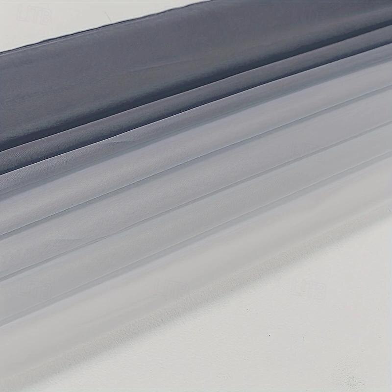 Valentine's Day Luxury Window Scarf Sheer Voile Elegant Topper Long Window Valance Solid Window Treatment Swags Drapes for Window Ceremony Wedding Canopy Bed4