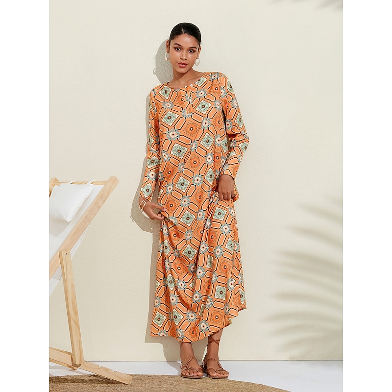 Moroccan Checked Floral Crewneck Shirt3