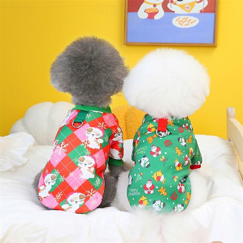 Dog Cat Hoodie Casual Euramerican Winter Breathable Soft Washable Comfortable Thick Christmas Christmas Dailywear Casual Daily Walking Dog Clothing for Cat Dog Husky Labrador Alaskan Malamute