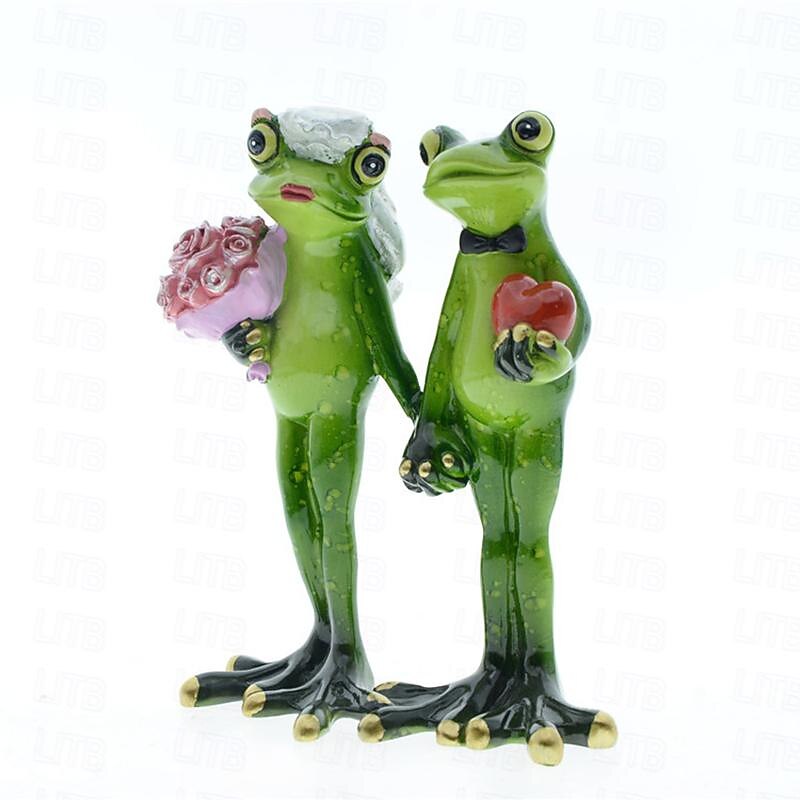 Women's Day Gifts Creative And Cute Nordic Garden Home Decoration Couple Frog Resin Craft Decorations Wedding And Valentine's Day Gifts  Mother's Day Gifts for MoM