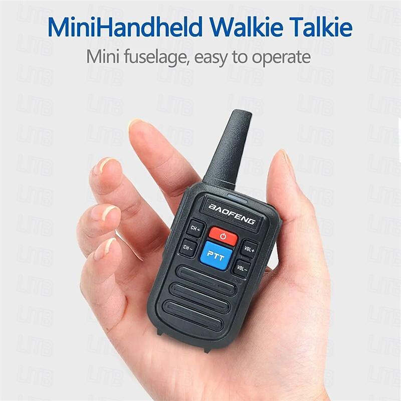 Baofeng Mini Walkie Talkie UHF 400-470MHz Handheld Dual Band Radios BF-C50 16 Channel Long Range 5W Two Way Radio with Charger4