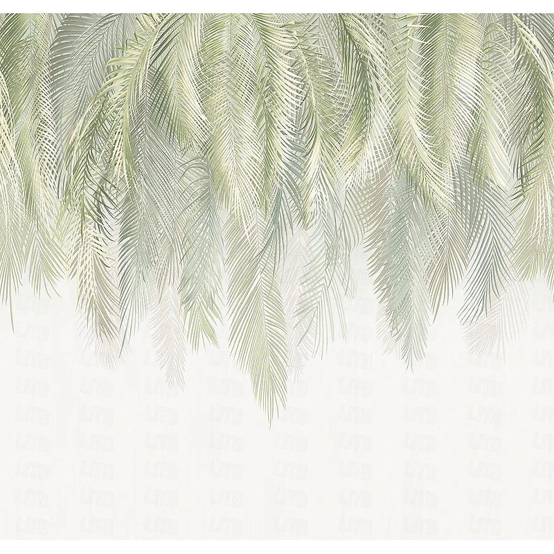 Cool Wallpapers Landscape Flower Wallpaper Wall Mural Green Plants Sticker Peel and Stick Removable PVC/Vinyl Material Self Adhesive/Adhesive Required Wall Decor for Living Room Kitchen Bathroom4