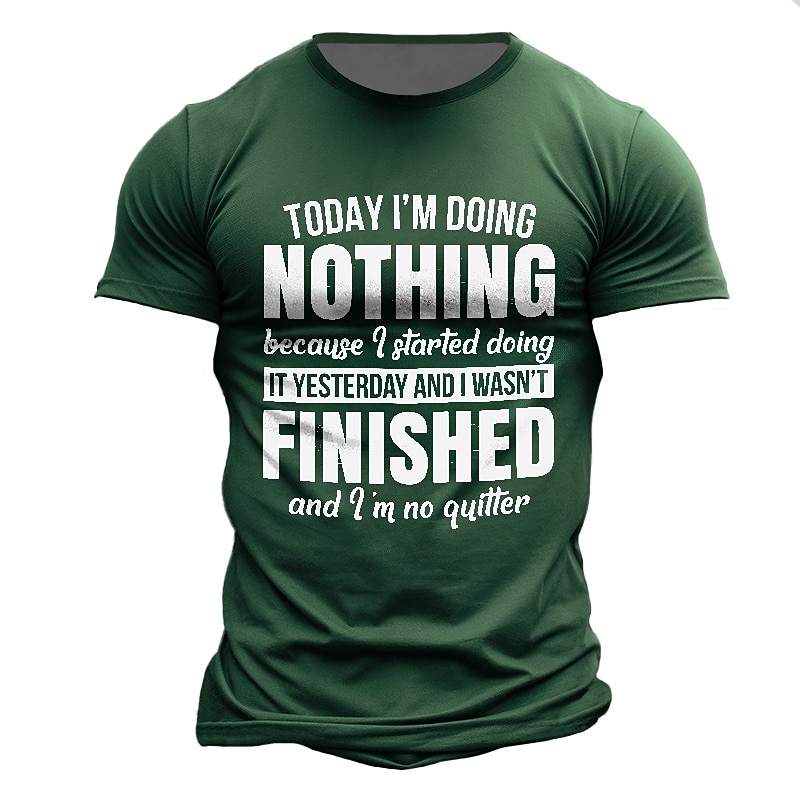 Men's Graphic Letter T Shirt Short Sleeve T shirt 3D Print Crew Neck Shirt Daily Designer Casual Sports Outdoor Holiday Going out Black Brown Green Spring & Summer Clothing Apparel S M L XL 2XL 3XL2