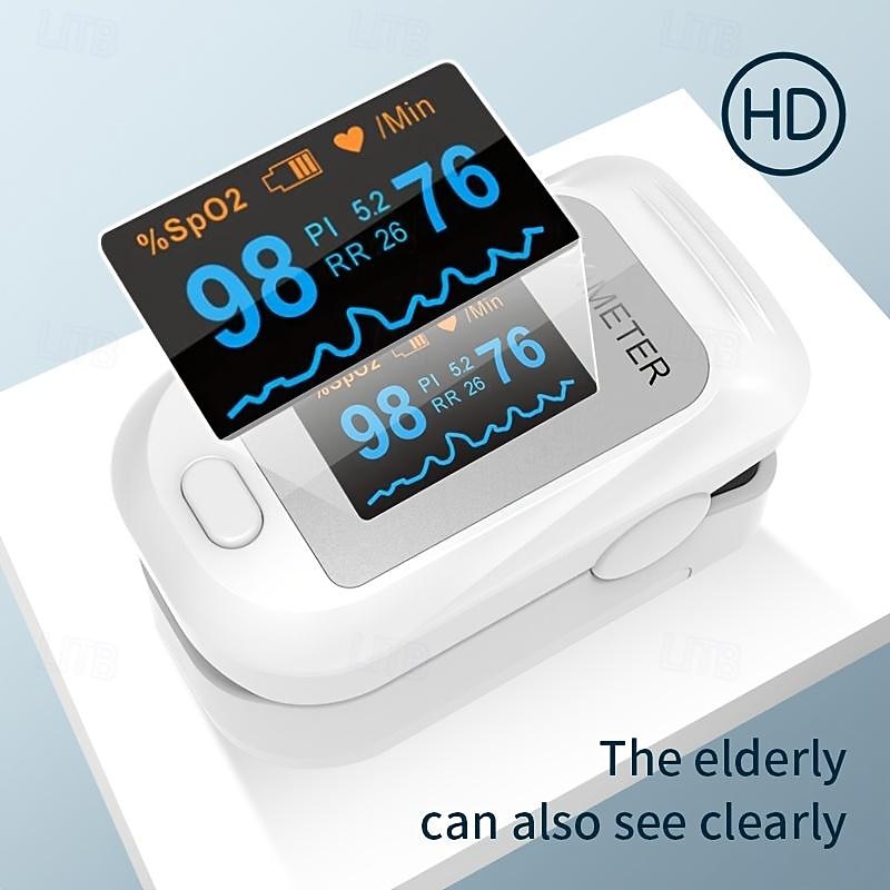 Digital Fingertip Blood Heart Rate Monitor Fingertip Pulse Plethysmograph and Perfusion Index Ideal for Home Use and Sports Enthusiasts2