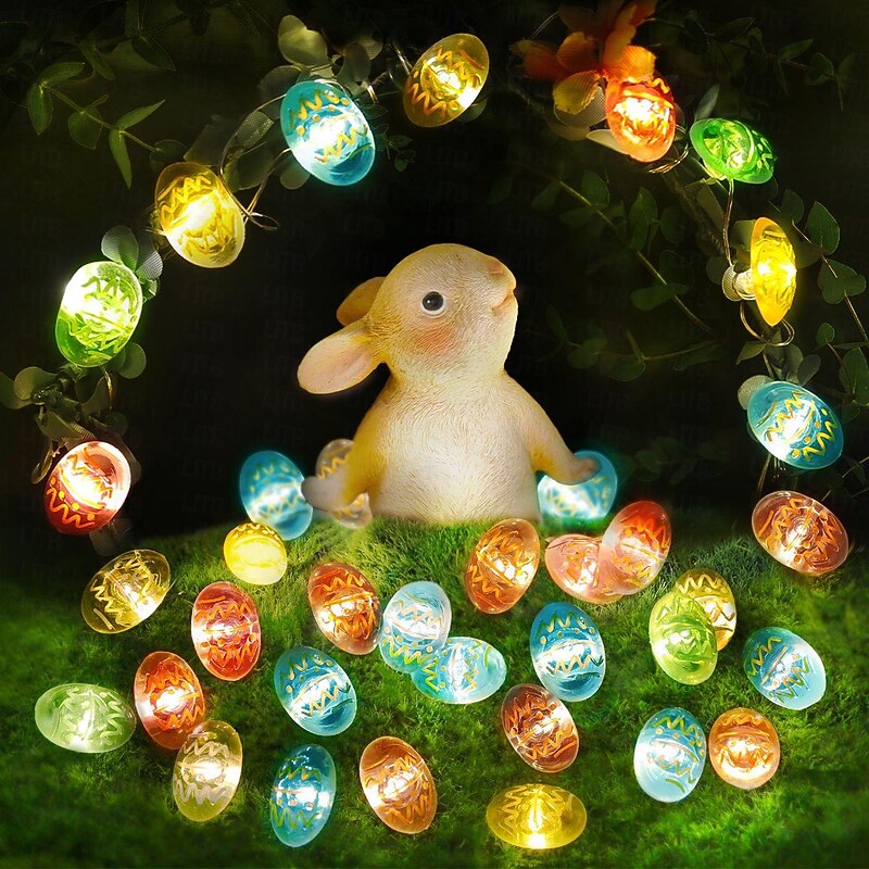 Easter Egg String Lights 2m 20LEDs Fairy String Lights Bedroom Living Room Party Wedding Yard Home Holiday Party Supplies Easter Party Decoration3