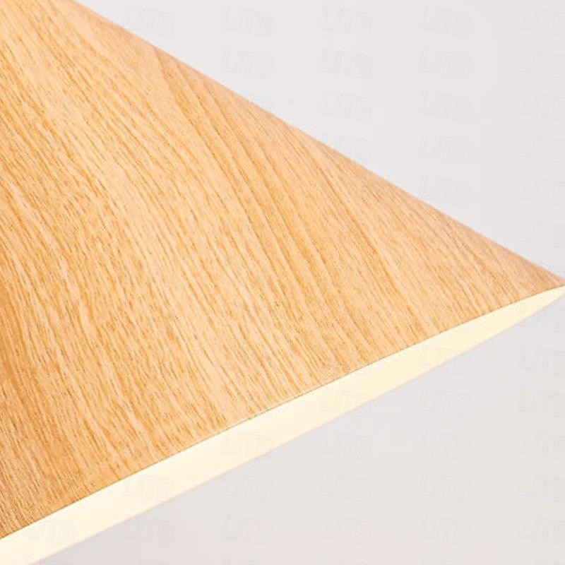 Led Indoor Wall Light 3 Light Color Foldable Swing Arm Wall Light Modern Bedside Wall Sconce Wooden Lampshade Lighting Fixtures Creative Modern Indoor Wall Lights Living Room Bedroom Metal Wall Light 110-240V4