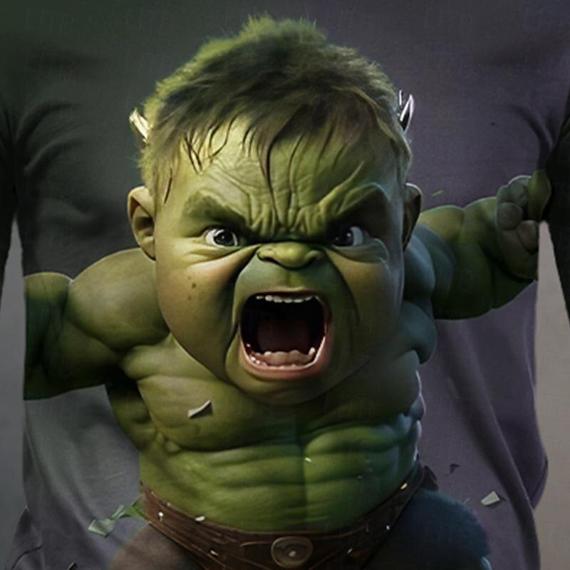 Men's Graphic Cartoon Funny T Shirt Long Sleeve T shirt 3D Print Crew Neck Shirt Designer Casual Street Style Sports Outdoor Holiday Going out Burgundy Blue Purple Spring &  Fall Clothing Apparel S M2