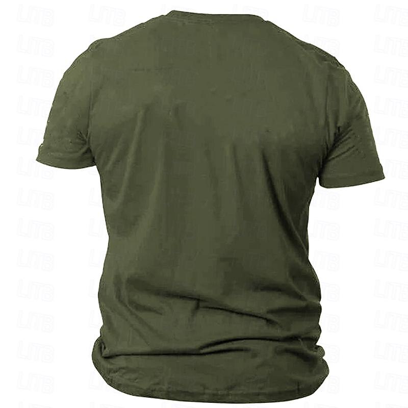 Men's Graphic I Dont like Morning People T Shirt Short Sleeve T shirt 3D Print Crew Neck Shirt Retro Vintage Casual Street Style Sports Outdoor Holiday Going out Blue Army Green Dark Blue Spring2