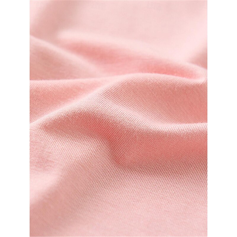 Women's Pajamas Sets Pure Color Simple Comfort Home Daily Bed Modal Breathable Crew Neck Long Sleeve T shirt Tee Pant Elastic Waist Summer Spring Home Outfits 19