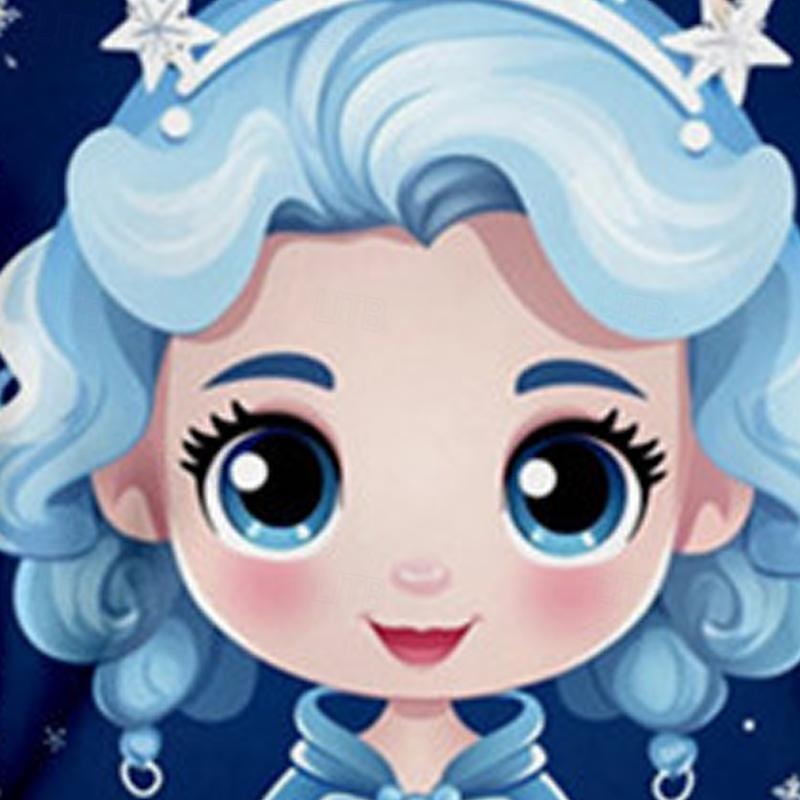 Girls' 3D Cartoon Princess Sweatshirt Pullover Long Sleeve 3D Print Spring Fall Fashion Streetwear Adorable Kids 3-12 Years Crew Neck Outdoor Casual Daily Regular Fit4