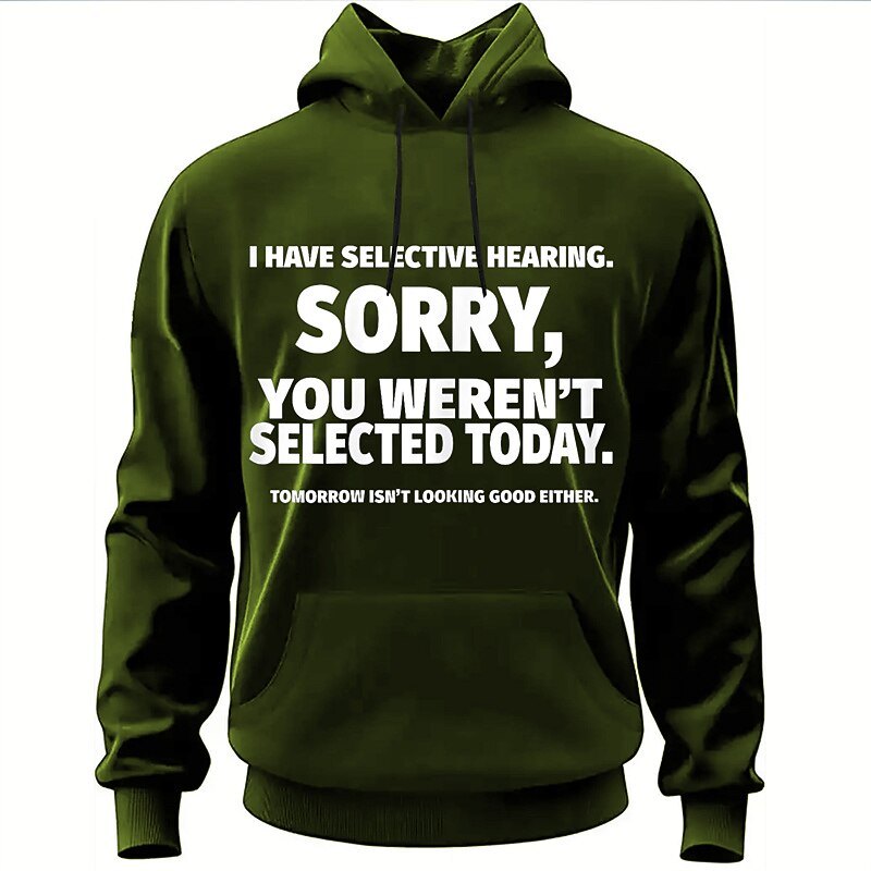 Men's Graphic Letter Hoodie Hoodies Sweatshirt Daily Basic Long Sleeve Hooded Vacation Sports Outdoor Holiday Black Navy Blue Print Front Pocket Spring &  Fall Designer2