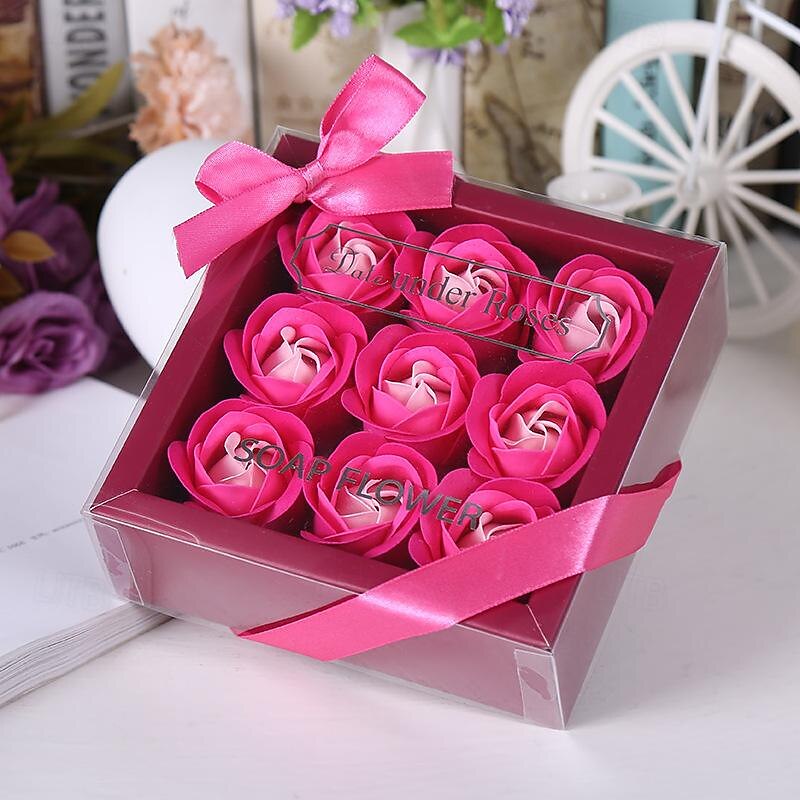 Women's Day Gifts Soap Flower Rose Eternal Flower Gift Box Creative Women's Day Mother's Day Gifts for GirlsSoap Flower Decoration Simulation Flower Hand Gift Small Gift Mother's Day Gifts for MoM3
