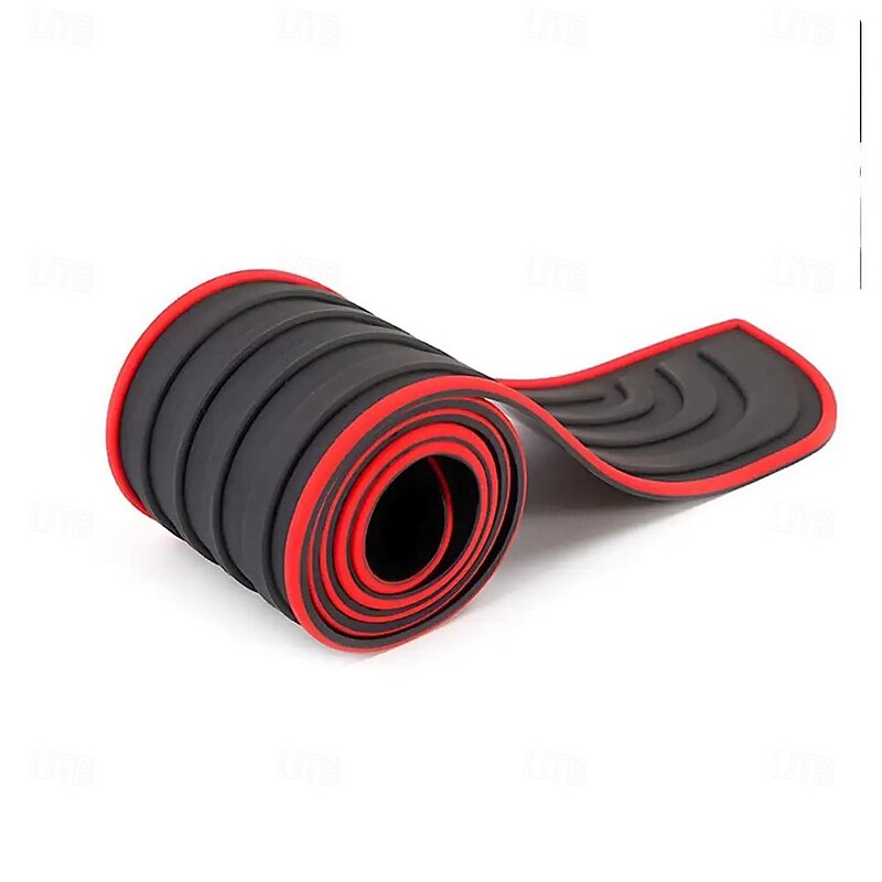 Anti-Scratch Car Trunk Door Sill Protector - Universal Rear Bumper Guard Rubber Trim Pad, 90cm x 7cm4