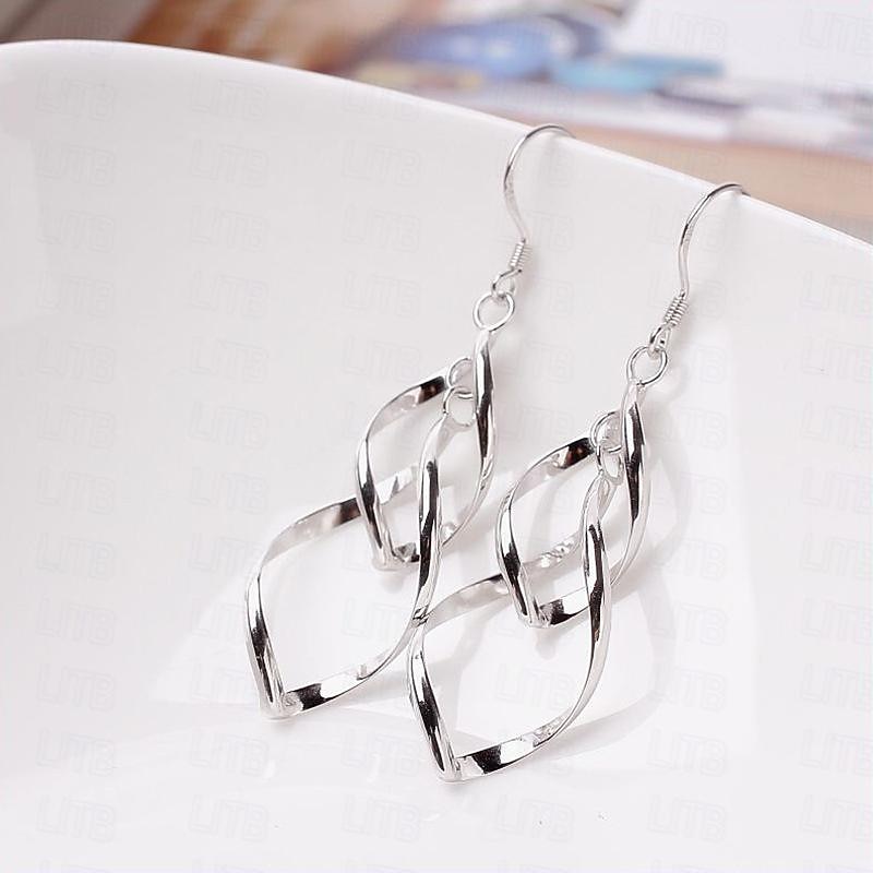 1 Pair Stud Earrings Drop Earrings For Women's Birthday Gift Date Alloy Drop Fashion Petal2