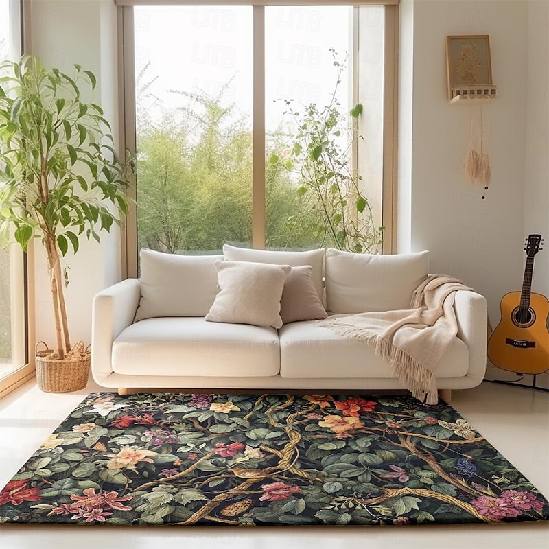 Inspired William Morris Area Rug Kitchen Mat Non-Slip Oil Proof Floor Mat Livingroom Rug Indoor Outdoor Mat Bedroom Decor Bathroom Mat Entrance Rug Door Mat