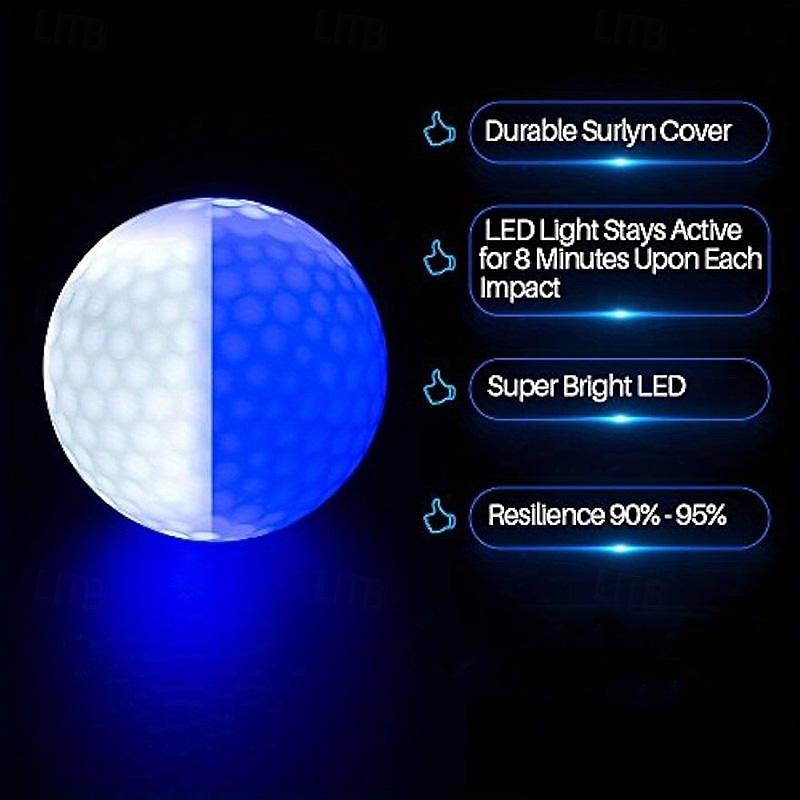 Led Golf Ball Flash Ball Golf Supplies Luminous Ball Practice Ball Luminous Ball3