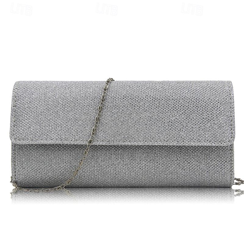 Bride Jewelry Set Fashionable And Minimalist Diamond Bracelet Earrings Necklace Pu Sequins Handbag Dinner Bag Set of Four4