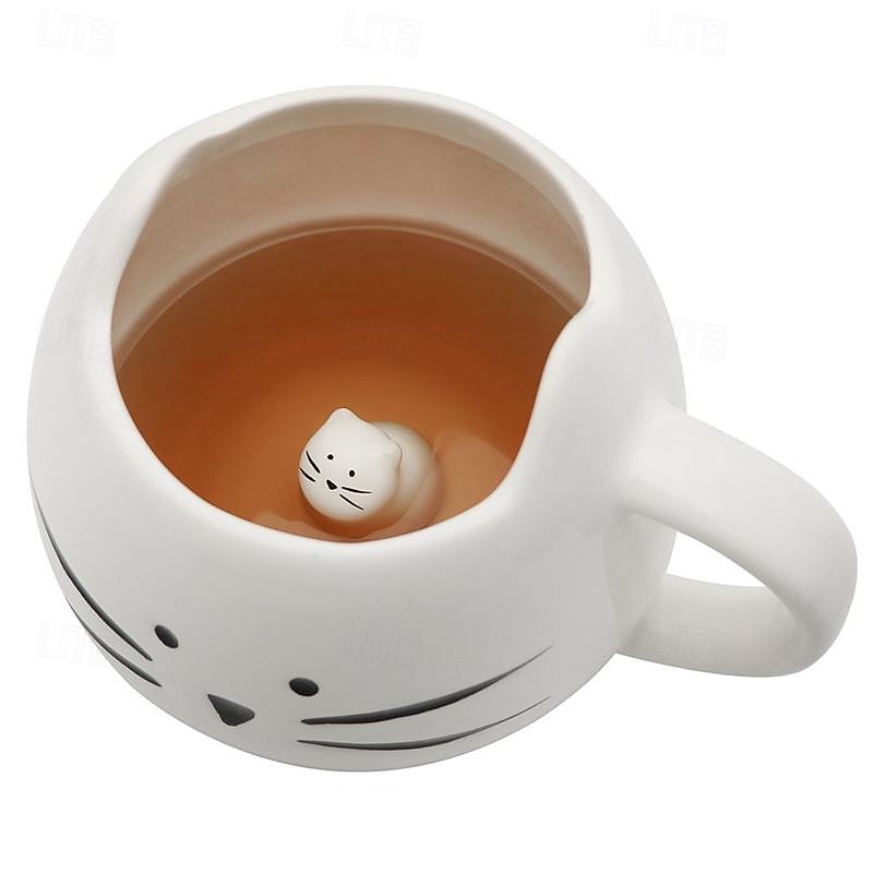 Little Black Cat Mug Nordic Creative Cute Ceramic Cup Coffee Cup Couple Water Cup2