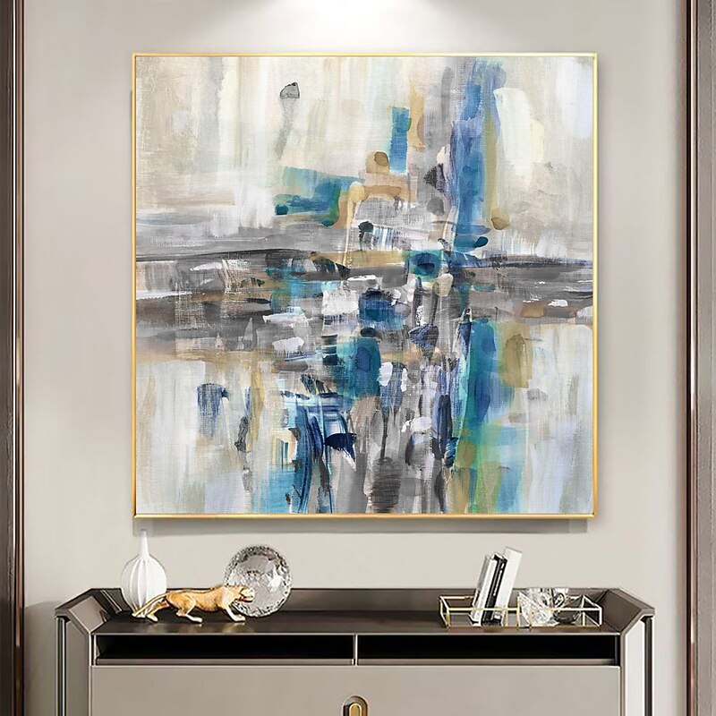 Handmade Oil Painting Canvas Wall Art Decoration Modern Abstract Art for Home Decor Rolled Frameless Unstretched Painting