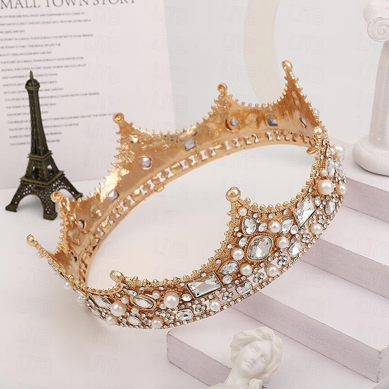 Retro Vintage Medieval Crown Masquerade Queen Princess Fancy Dress Women's Royal Masquerade Party / Evening Masquerade Carnival of Venice Adults' Tiaras2