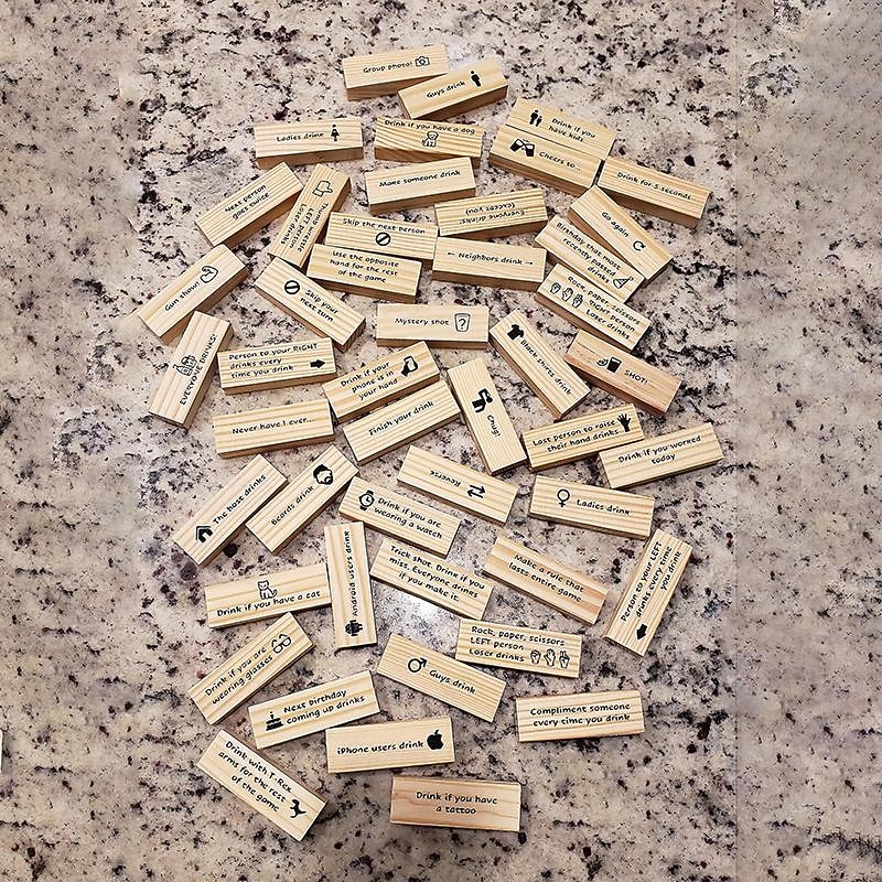 Drinking Game - Tumbling Tower Blocks Drinking Game 48PS 54PS4