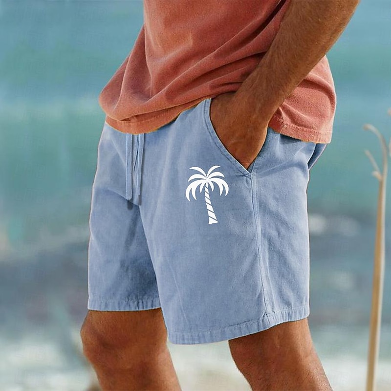 Men's Coconut Tree Shorts Summer Shorts Beach Shorts Mid Waist Streetwear Hawaiian Designer Casual Daily Holiday Drawstring Elastic Waist Print Designer Clothing Apparel2