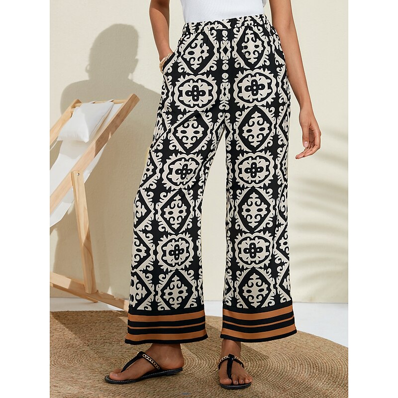 Relaxed Straight Full Length Pants