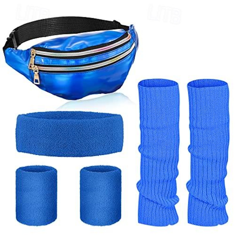 1980s Masquerade Fancy Dress Women's Halloween Carnival Masquerade Party / Evening Bachelorette Party Pride Parade Adults' Leg Warmers Bag Hair Band3