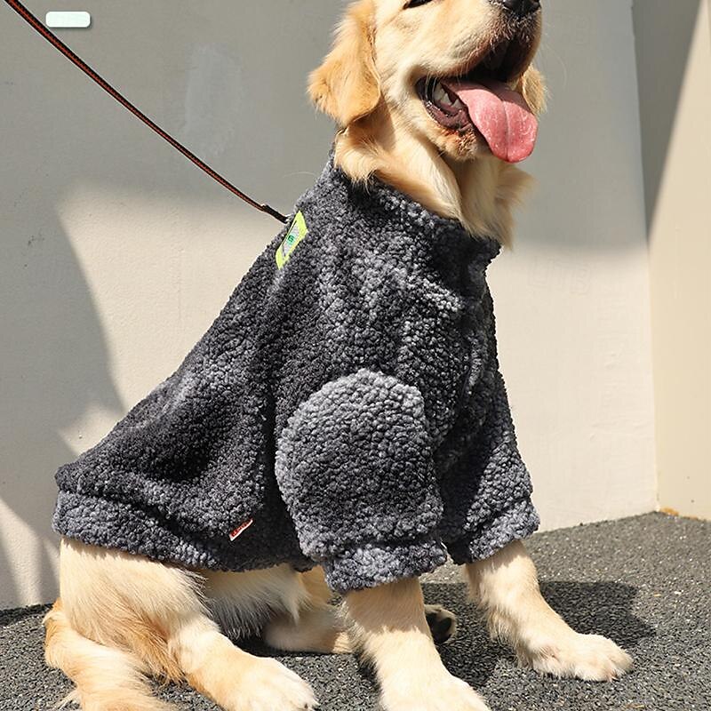 Dog Cat Coat Jacket Fashion Cute Winter Warm Soft Washable Comfortable Outdoor Sports Dog Clothing for Husky Labrador Alaskan Malamute Golden Retriever Border Collie