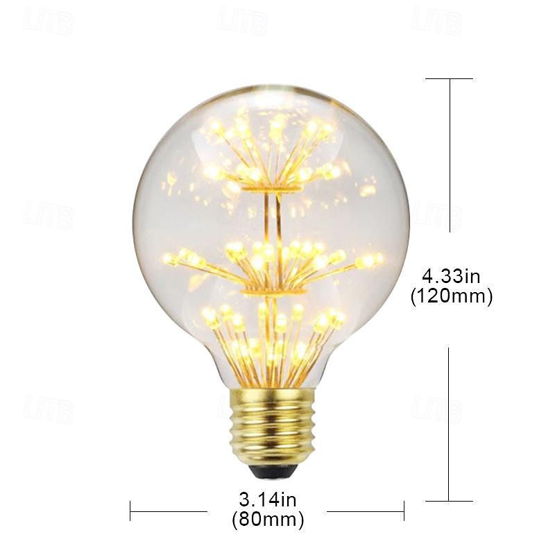 Colorful G80 Bulb E27 Screw Retro Edison Led Decorative Light Bulb2